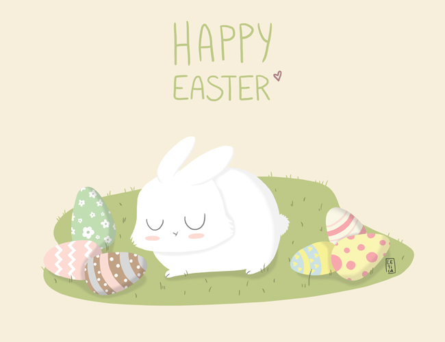lapin, lapin mignon, cute bunny, happy easter, joyeuse pÃ¢ques, pÃ¢ques, oeufs de pÃ¢ques, lapin sur herbe, week-end pÃ¢ques
