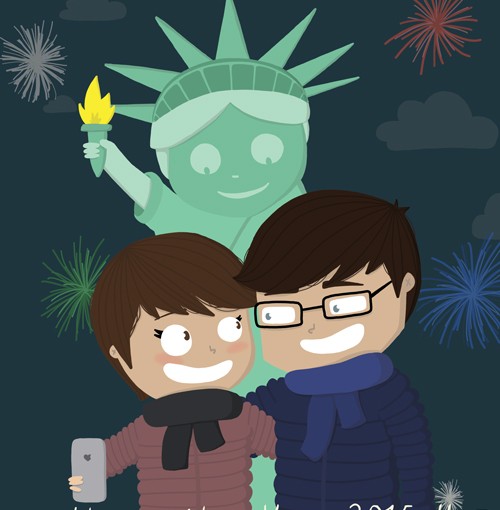 Happy new year 2015, nouvel an New York