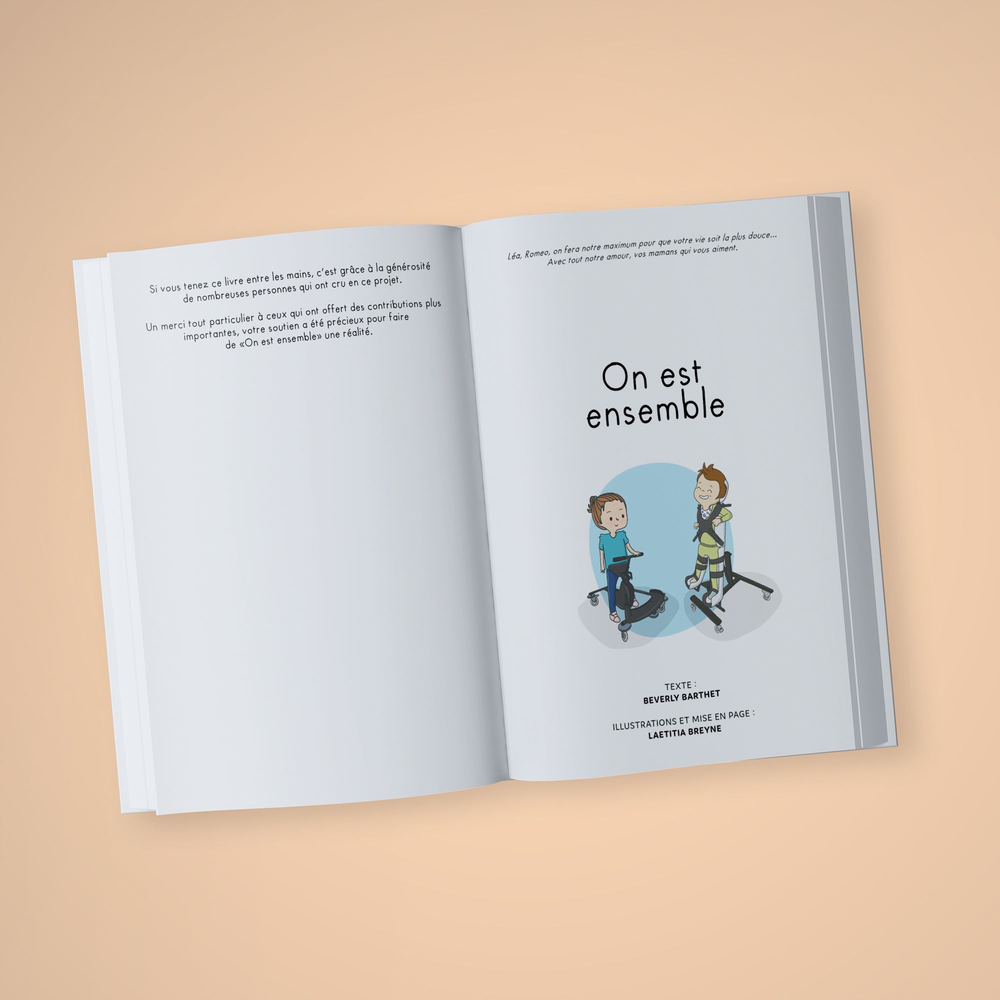 Livre on est ensemble, pour sensibiliser à l'inclusion des enfants en situation de handicap